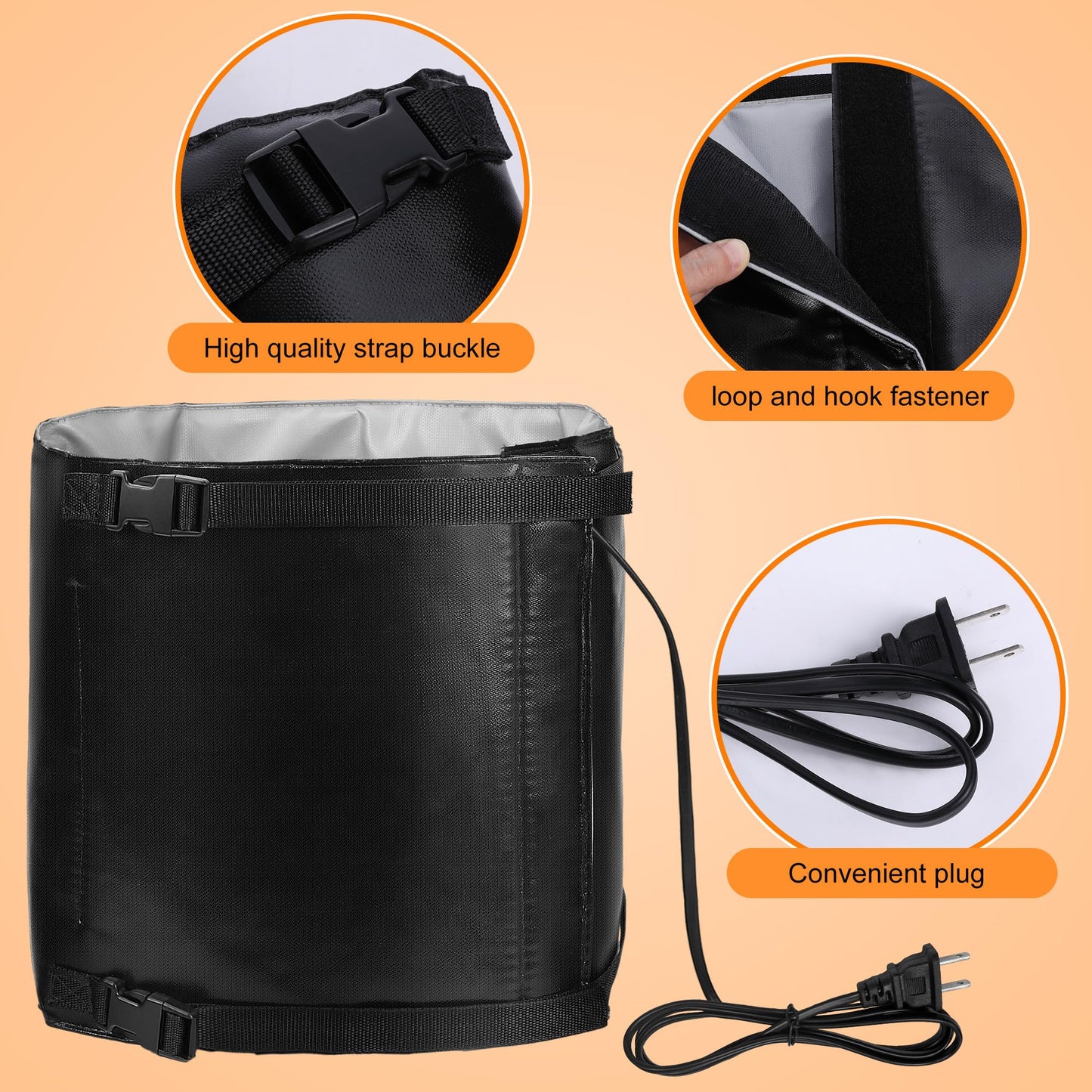 Propane Tank Heater Blanket - 47.5 x 13.5" Gas LP Cylinder Warmer With Temperature Control 85-105F for 30, 40 LB Tanks