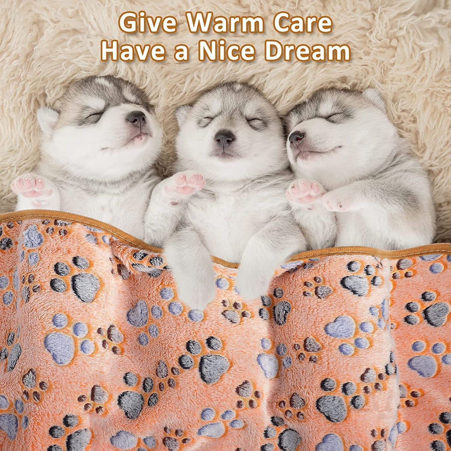 Byolec 18 Pieces Dog Blanket Warm Pet Blankets Puppy Supplies Cute Paw Bone Star Elephant Dot Heart Print Design Bed for Cat Kitten Doggy and Animals, 15.75 x 23.6 Inch