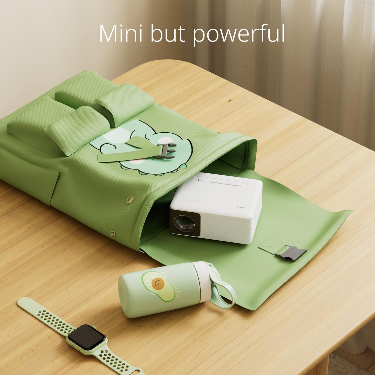 Projector - YOTON Mini Portable Phone Projector 1080P Full HD Supported, Outdoor Pico Home Movie Theater Projector, Y3 Projecteur Compatible with Fire Stick, HDMI, USB, PS5, Xbox, iOS, Android, Laptop