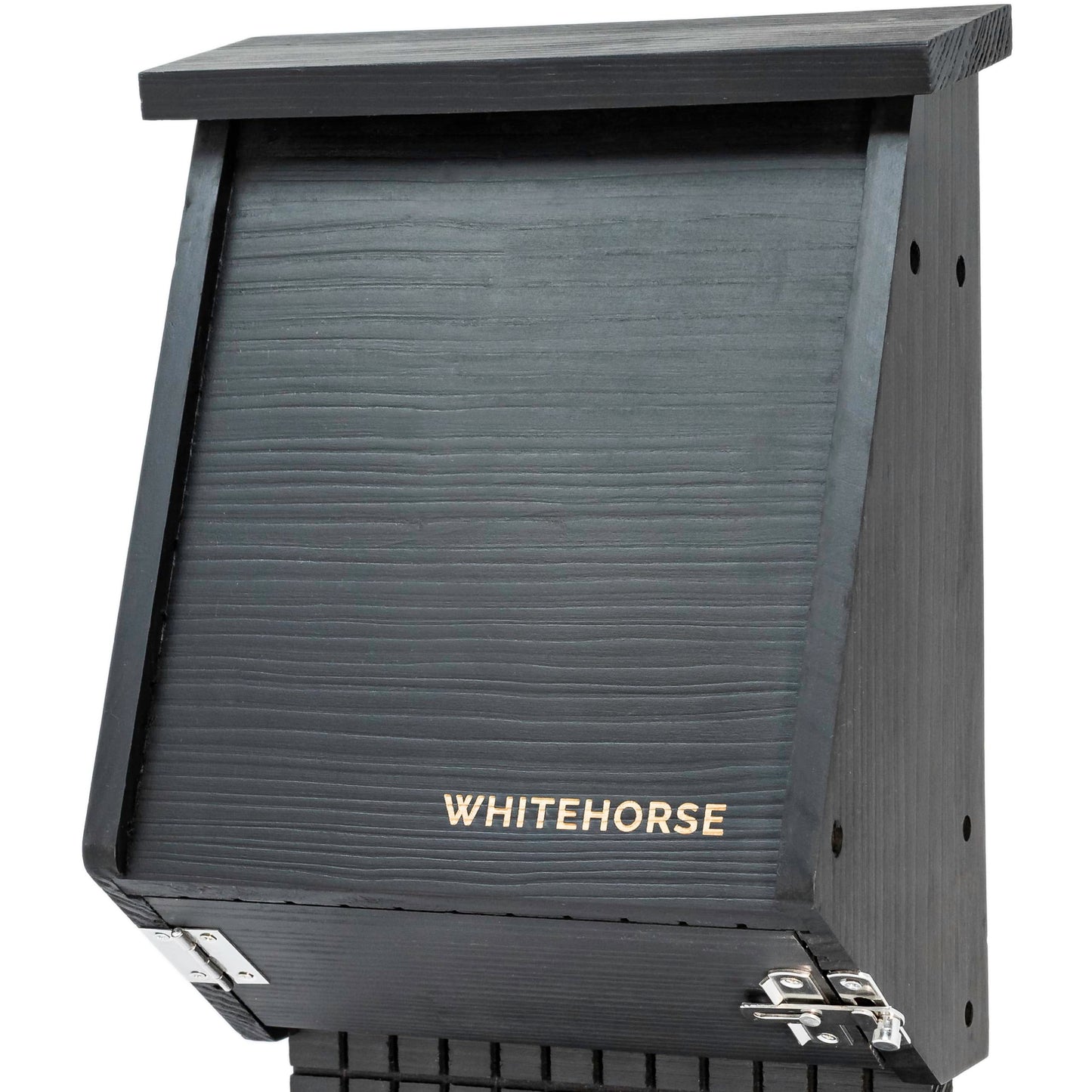 WHITEHORSE 4-Chamber Bat House - A Premium Cedar Bat Box that is Built to Last - Enjoy a Healthier Yard with Fewer Mosquitos While Supporting Bats (Black)