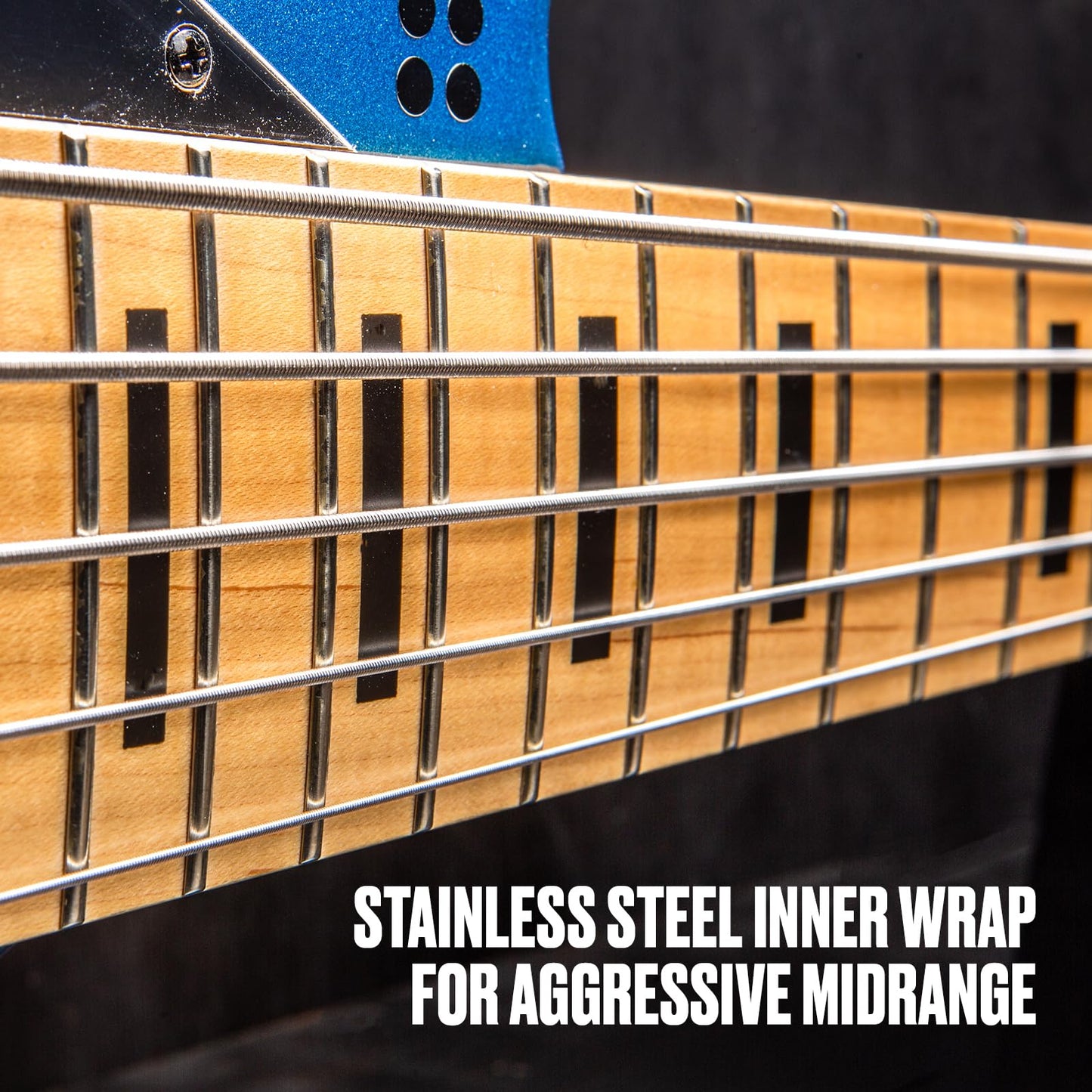Dunlop Dual Dynamic Layered Twin Alloy Hybrid Wound Bass Strings, 45-105, 5 String (DBHYN45125)