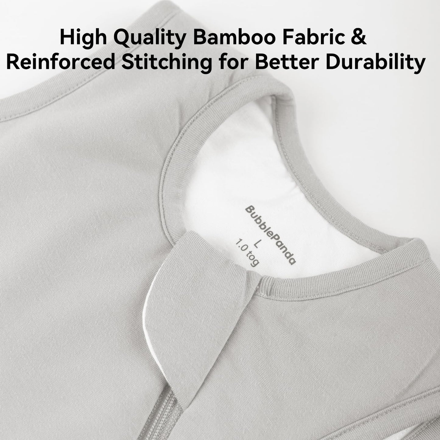 BubblePanda Bamboo Sleep Sack 2t-3t 0.5 Tog Soft Lightweight Toddler Sleep Sack 24-36 Months for Babies 2-Way Zipper Wearable Blanket Baby 3t