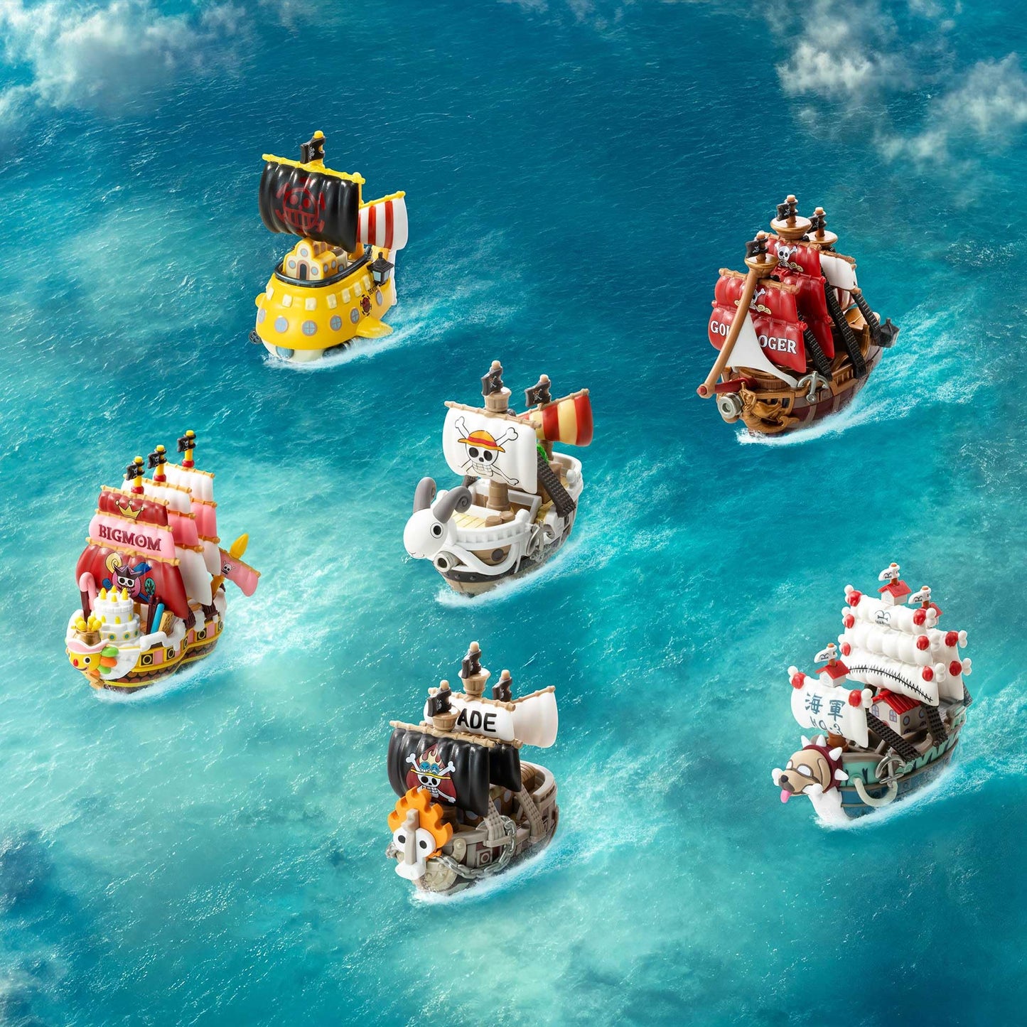 POP MART One Piece - The Grand Line Series Vehicles, ONE Piece Blind Box Figures, Random Design Action Figures Collectible Toys for Home Decor, Holiday Birthday Gifts for Girls and Boys, Single Box