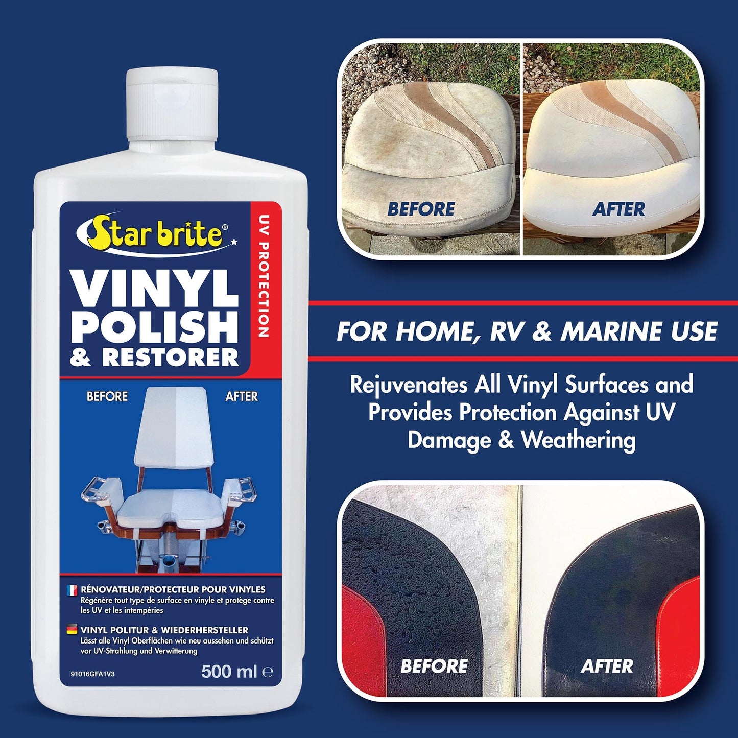 Star Brite 091016P Vinyl Cleaner and Polish - 16 oz