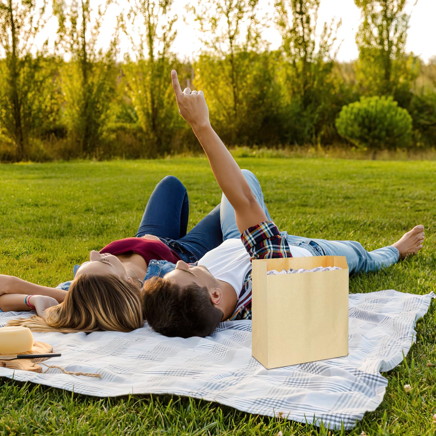 300 Pcs Waxed Kraft Feminine Hygiene Liner Bag, Business Restroom Bathroom Personal Dispensers 7.5 x 10" Waste Receptacle Paper Liners, Sanitary Napkin Disposal Bags, Kraft Bag