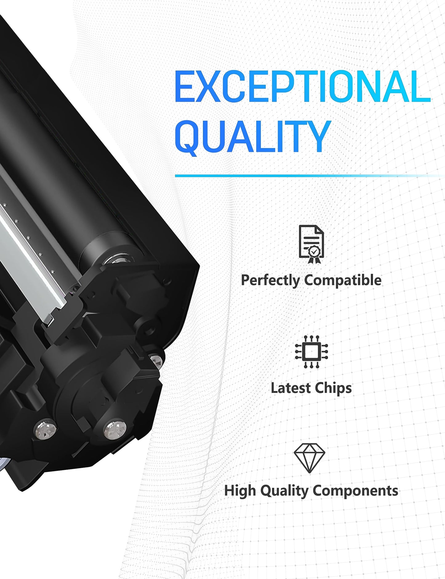 rito4colors 305a Toner Cartridge Replacement for 305A CE410A Compatible with Pro 400 Color M451dw M451dn M451nw MFP M475dw M475dn M375nw Printer(Black, Cyan, Magenta, Yellow)