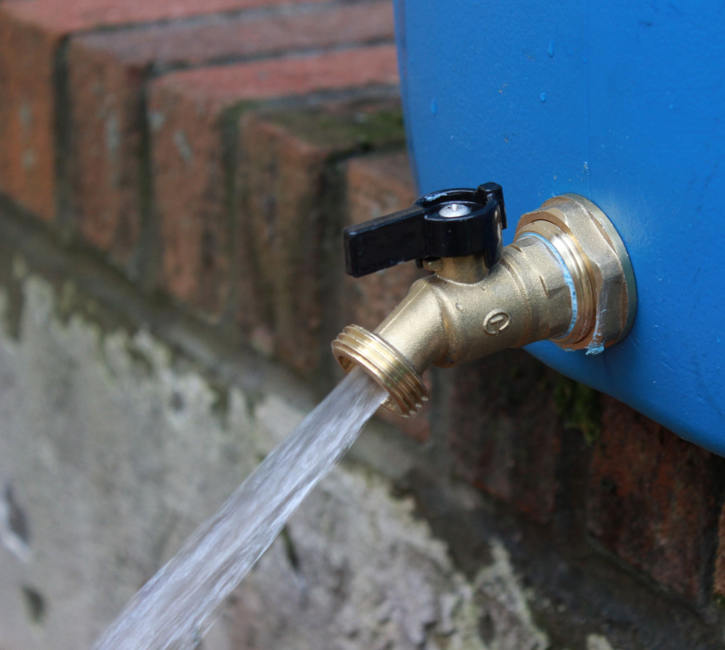 RAINPAL RBS022 Brass Rain Barrel Spigot(3/4" Quarter Turn Ball Valve w/Bulkhead Fitting and Thread Tape)