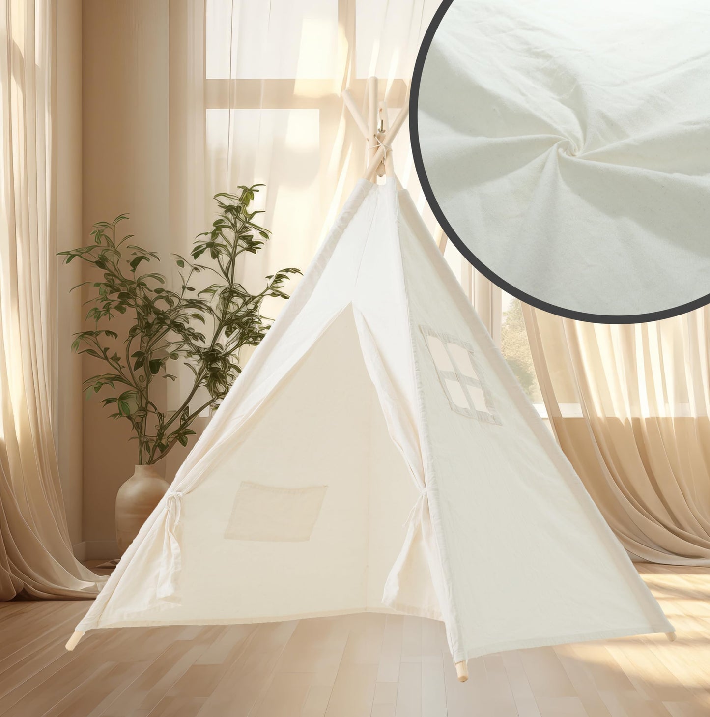 Teepee Tent for Kids,Kids Play Tent tee Pee Kids Tent Indoor Play Tent Kids Fodable Kids Play Tent,The Perfect Play Tent for Girls & Boys
