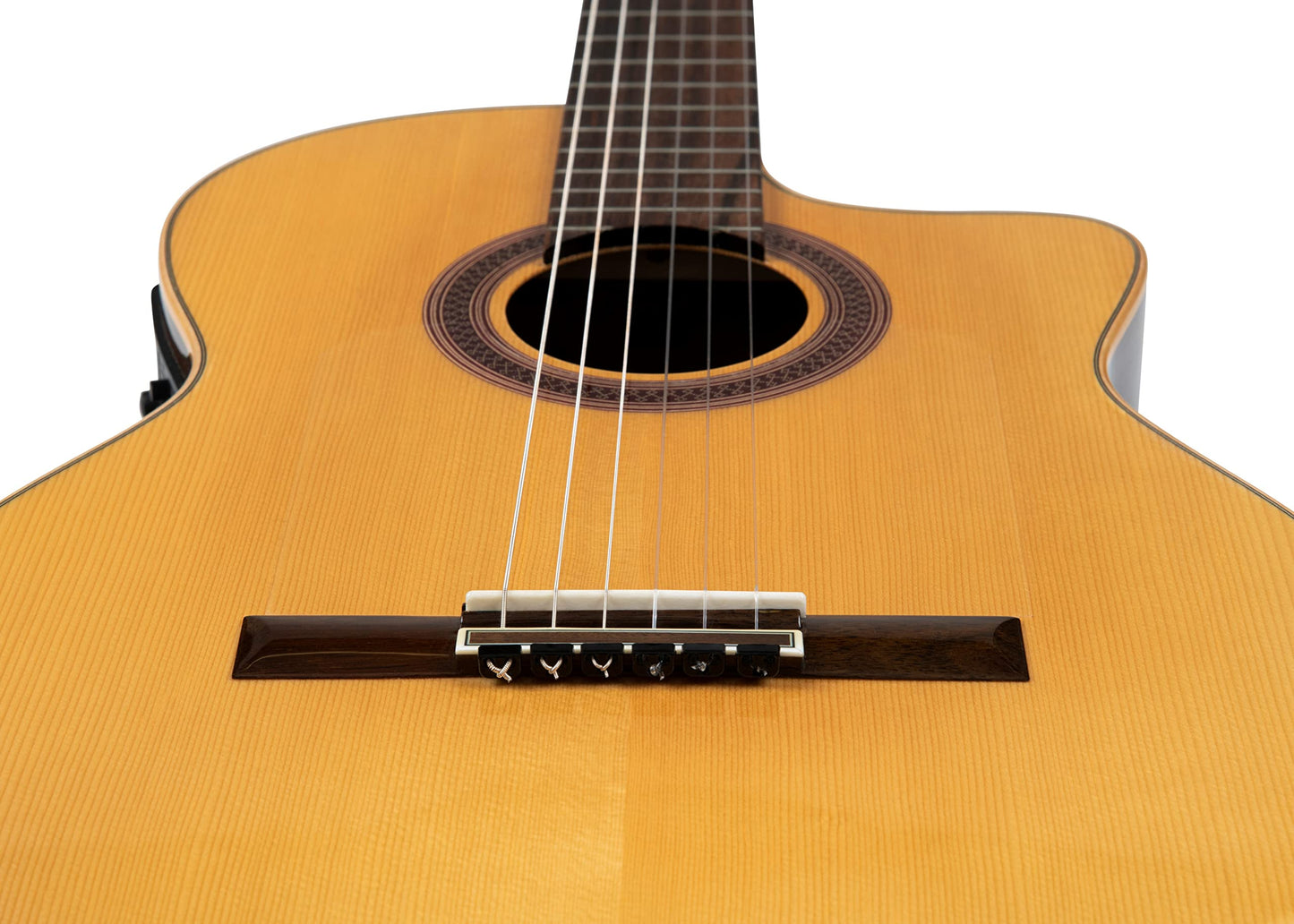 Alba Guitar Beads Acoustic Classical Guitar Beads in Gloss Black for Nylon Strings Flamenco Guitar