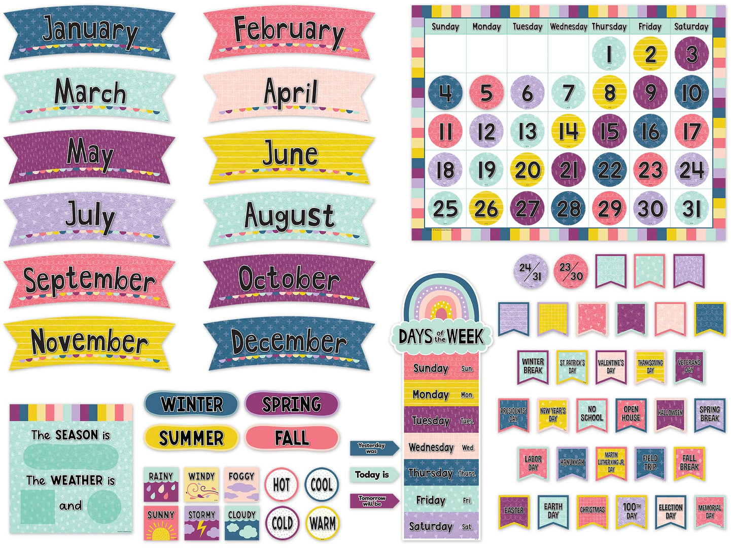 Oh Happy Day Calendar Bulletin Board