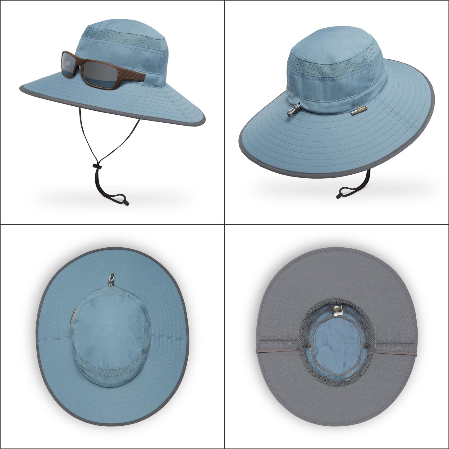 Sunday Afternoons Latitude Hat - Sun Hats for Men, Women UPF 50+ - Wide Brim Men's Fishing Bucket Sunhat with UV Protection - Packable, Summer Beach Hiking Boonie, Safari Bush Cap, Quarry, Large
