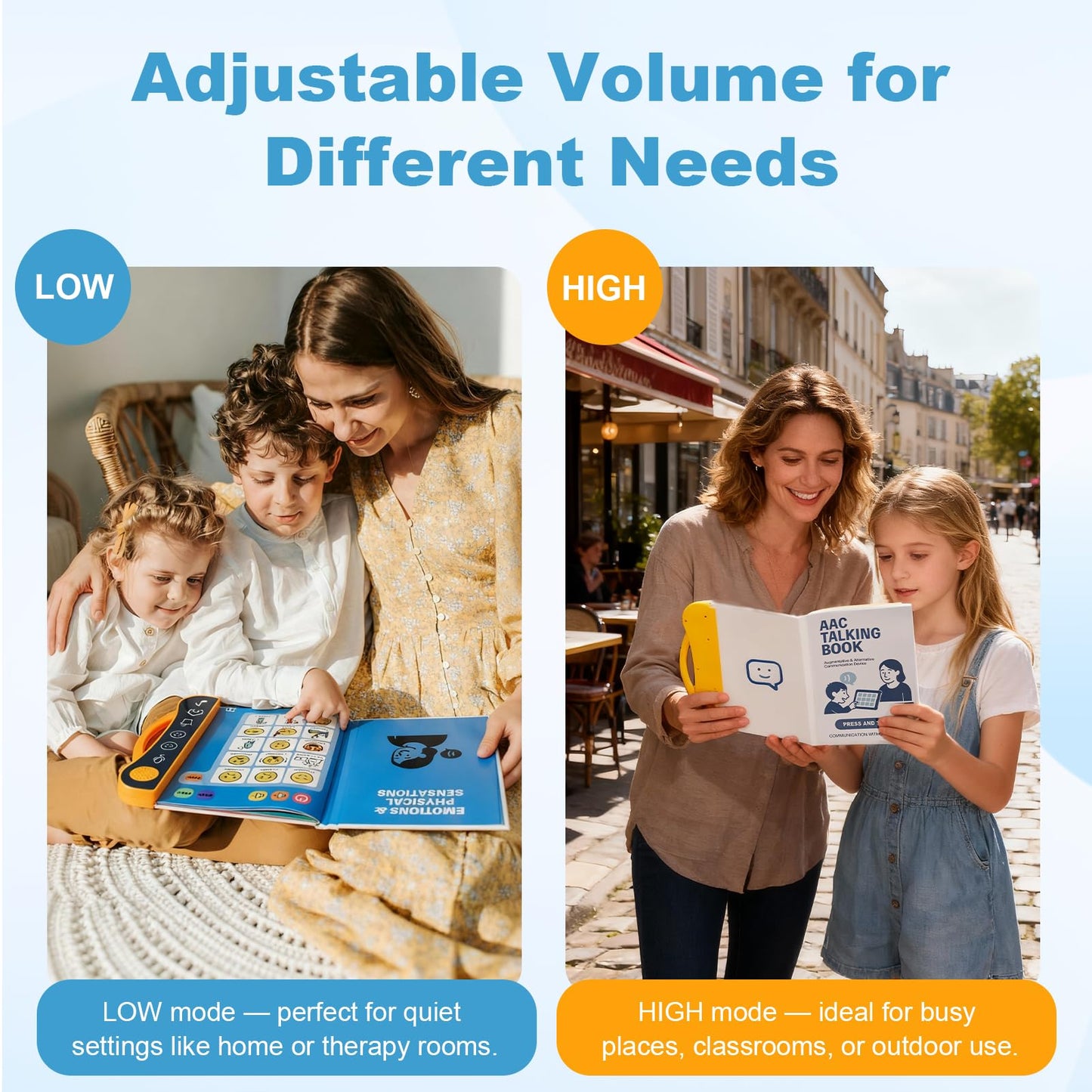 AAC Device for Autism, Communication Board for Nonverbal Kids & Adults, Speech Therapy Materials with 8 Programmable Buttons & Adjustable Volume, Gifts for People with Autism Classroom Must Haves