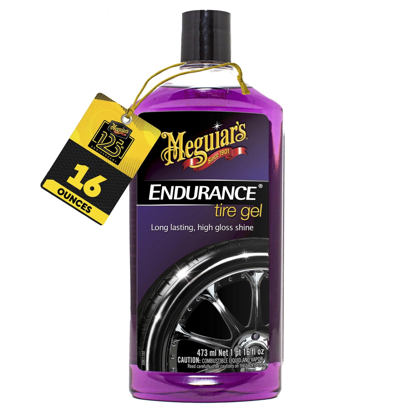 Meguiar's G7516 Endurance Tire Gel - 16 oz. Premium Tire Gel for a Lasting Glossy Shine