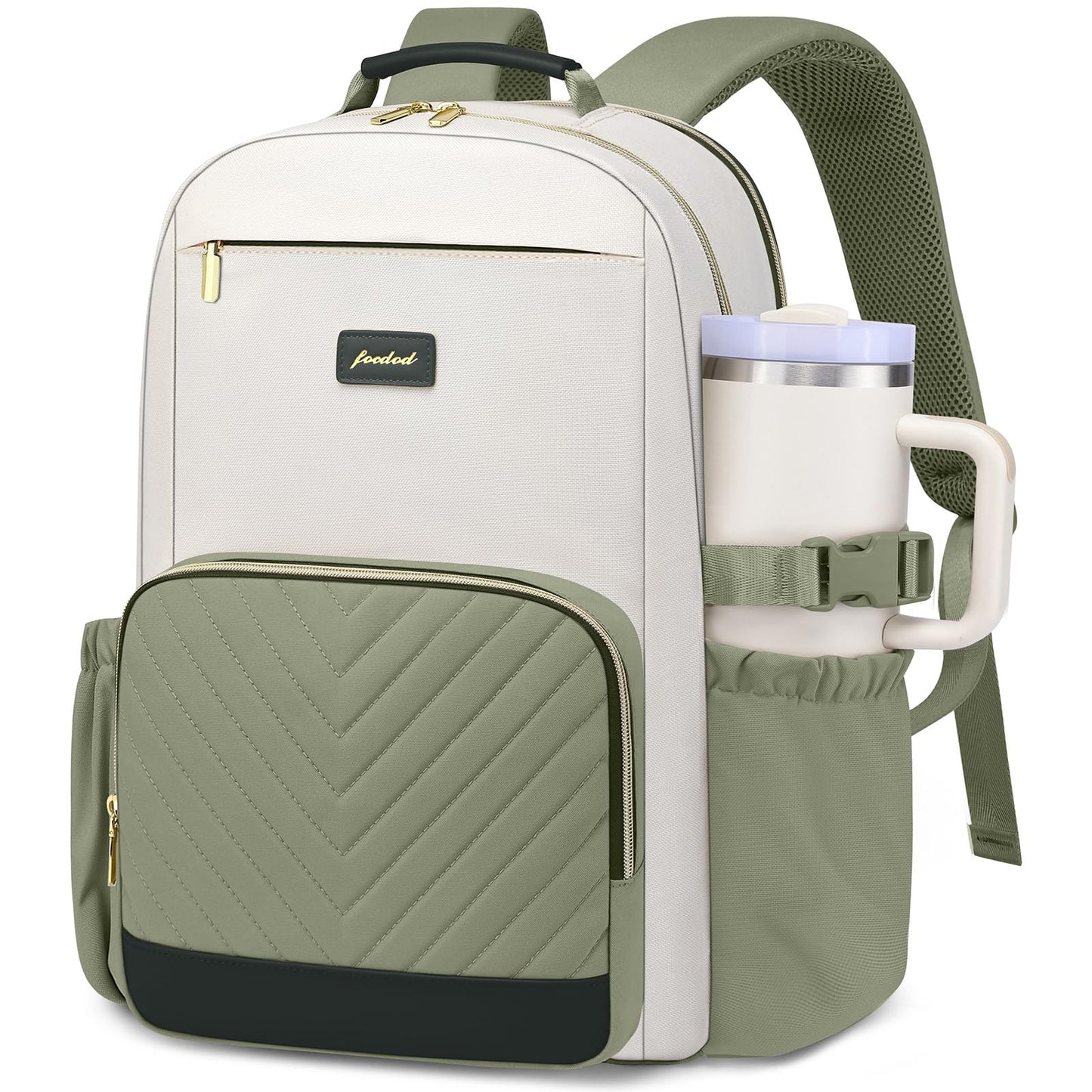 Laptop Backpack for Women Bookbag: 17 inch Work School Backpacks with Pouch Pocket for Large Capacity Cup & USB Charger College Book Bag Travel Business Nurse Teacher Bookbags Anti-theft Back Pack