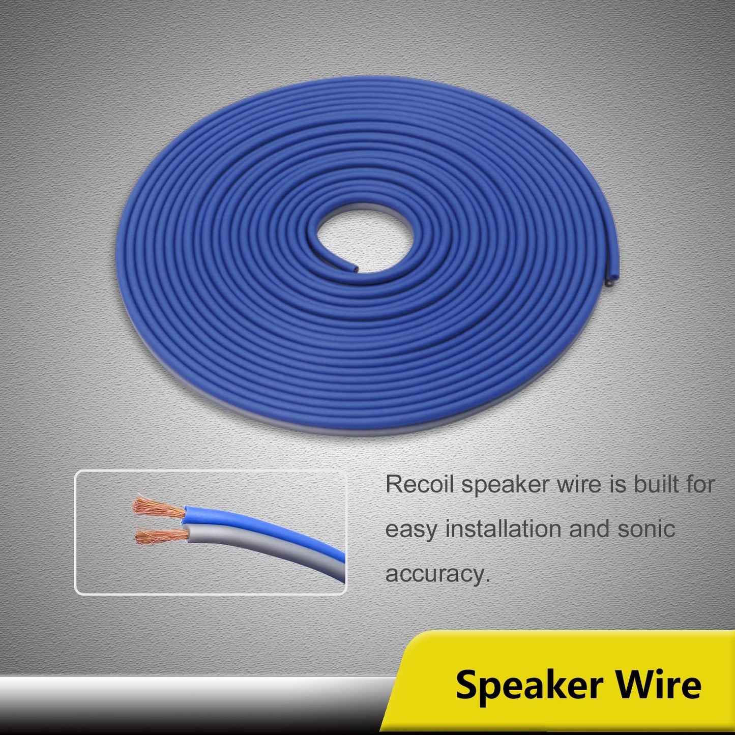 RECOIL RCK44 True 25mm² (4AWG) Complete 4 Channel CCA Amplifier Wiring Kits with RCA OFC Cable