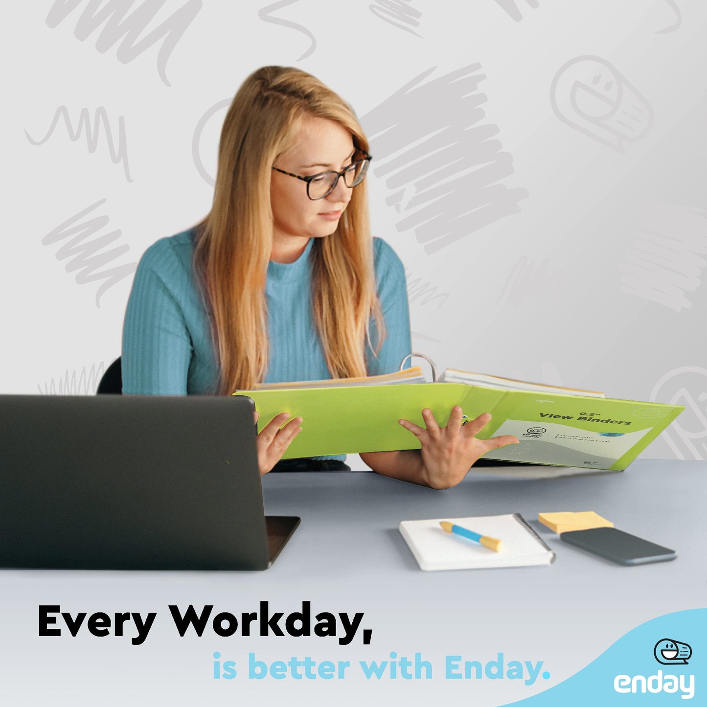 ½ Inch 3 Ring Binder .5 inch Clear View Cover with 2 Inside Pockets, Colored School Supplies Office and Home Binders, Multicolor (6 Pack) – by Enday