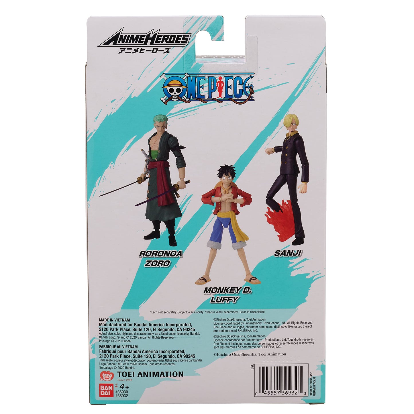 Bandai - Anime Heroes - One Piece - Zoro Action Figure (36932)
