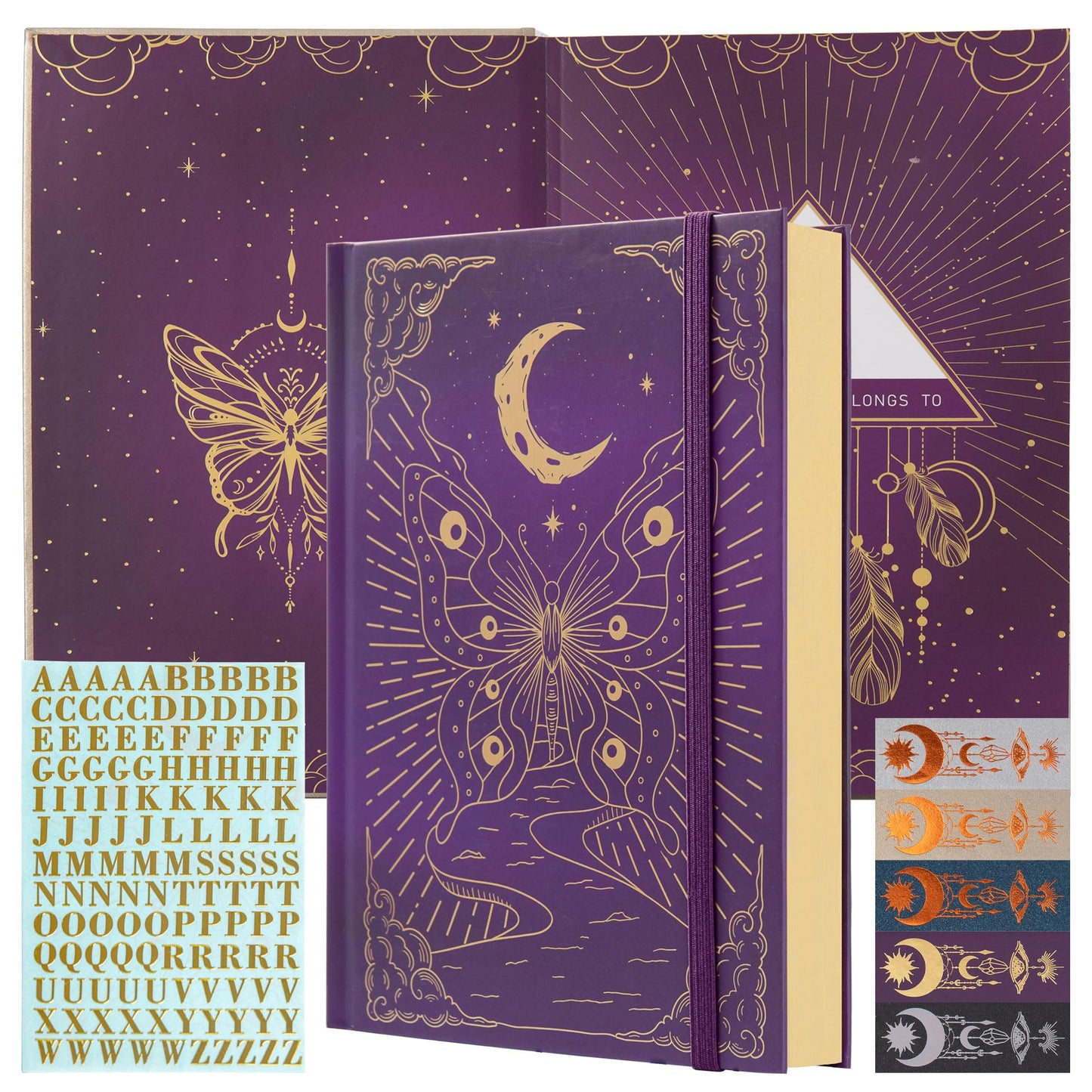 TIEFOSSI Dotted Journal Notebook, Butterfly Journal for Women Men,140GMS Thick Paper with 256 Numbered Pages, A5 Hardcover Journal, Bullet dotted Journal notebook, for School Office Writing