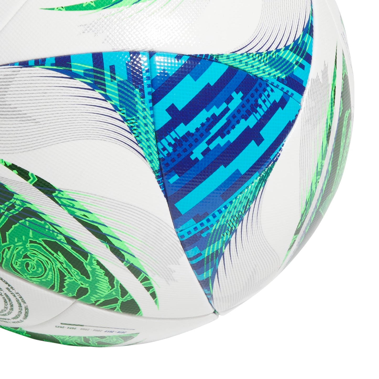 adidas Unisex-Adult MLS Competiton Nativo Soccer Ball,White/Green/Solar Blue/Glory Blue,4