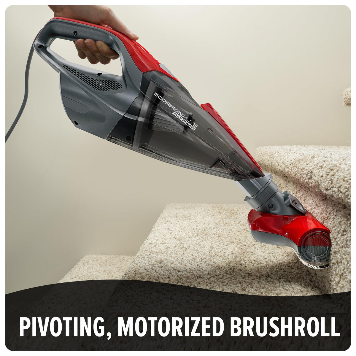 Dirt Devil Scorpion Plus Handheld Vacuum Cleaner, Red