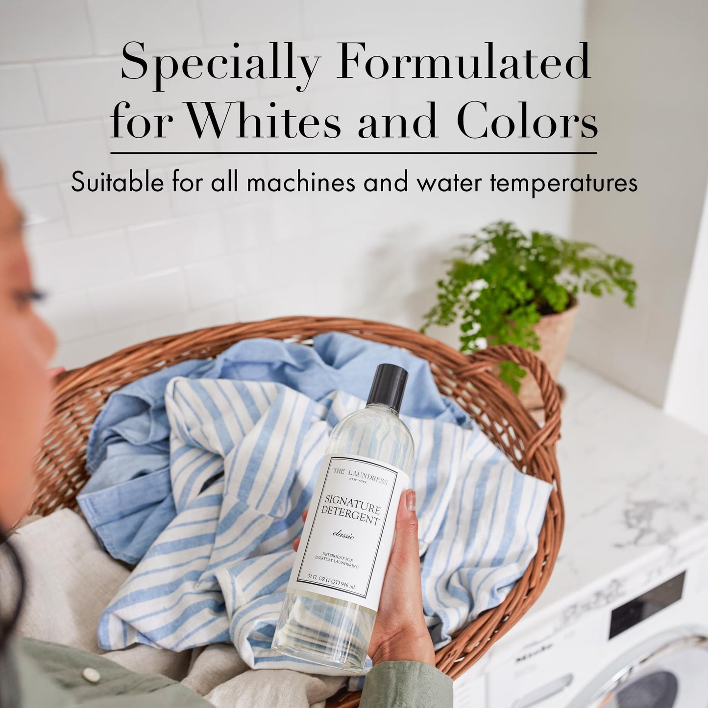 The Laundress Signature Detergent Classic, 32 Fl Oz, Laundry Detergent Liquid, Concentrated, Stain Remover