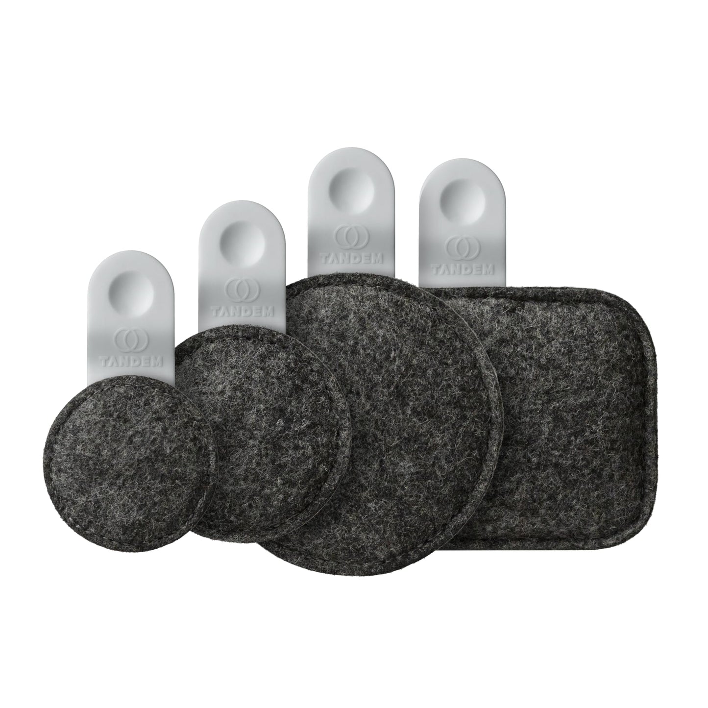 Drops® By Tandem Drums - Weighted Felt Pod Dampener Effects, Instantly Improves Drum Tone, No Adhesives, Replaces Gels And Other Sticky Damper Pads And Mutes (Set of 4)