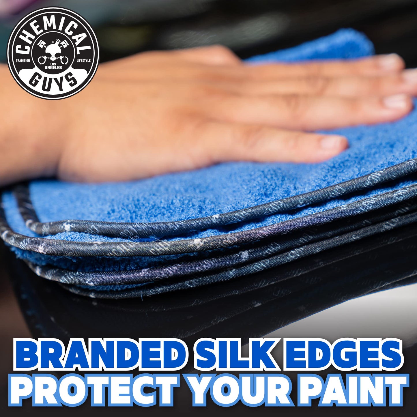 Chemical Guys Professional Grade Premium Microfiber Towels, Blue (16" x 16") (Pack of 12) - Safe for Car Wash, Home Cleaning & Pet Drying Cloths