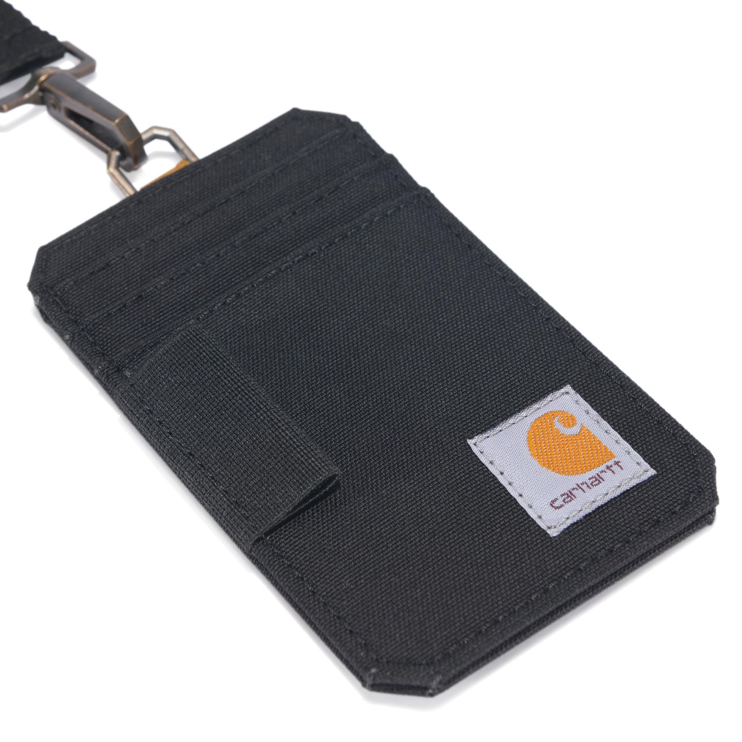 Carhartt Men's B0000247 Nylon Duck ID Holder and Lanyard, Nylon Duck (Black), One Size