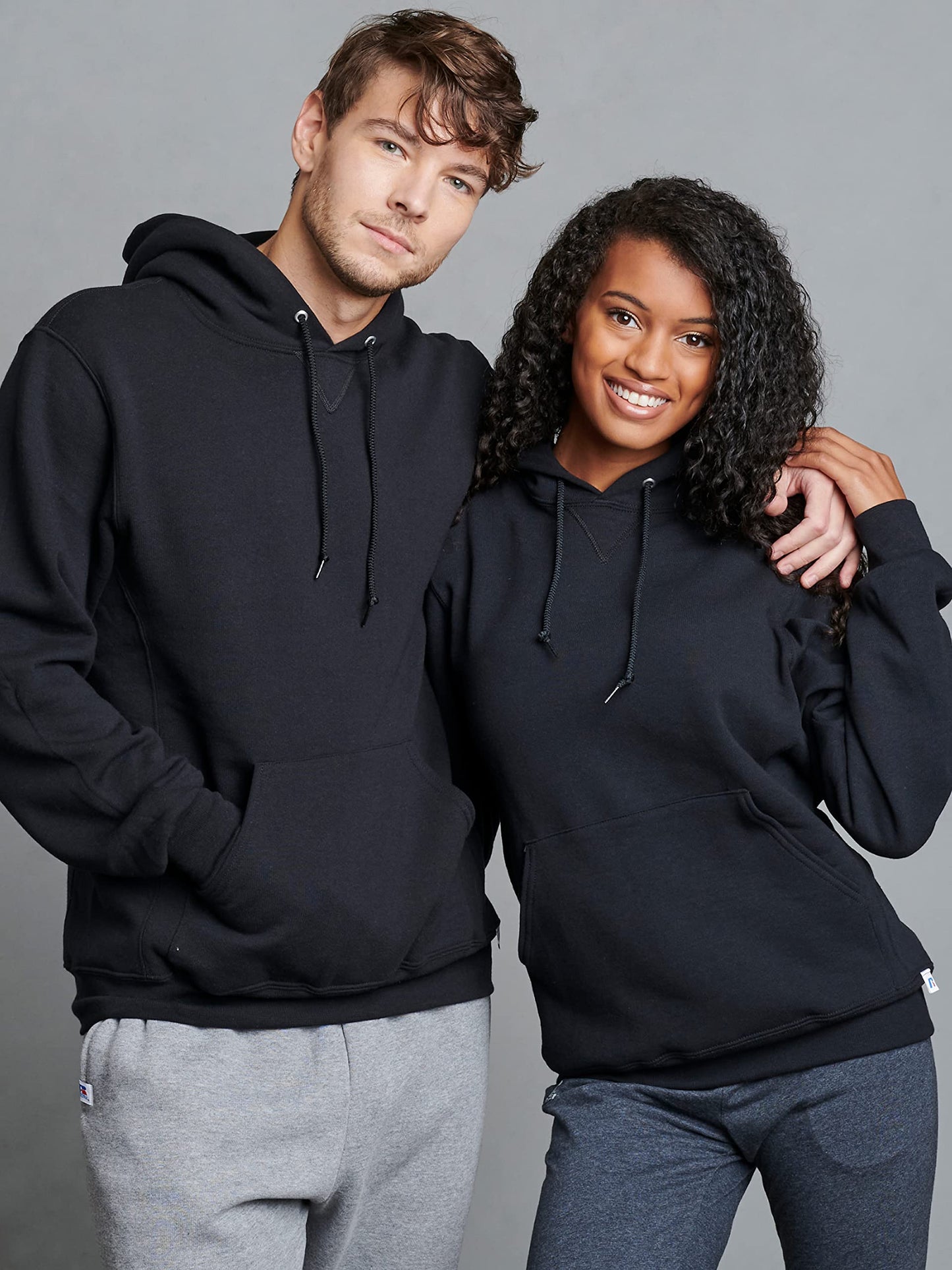 Russell Athletic Men's Dri Power Hooded Pullover Fleece Sweatshirt, Black, XX-Large