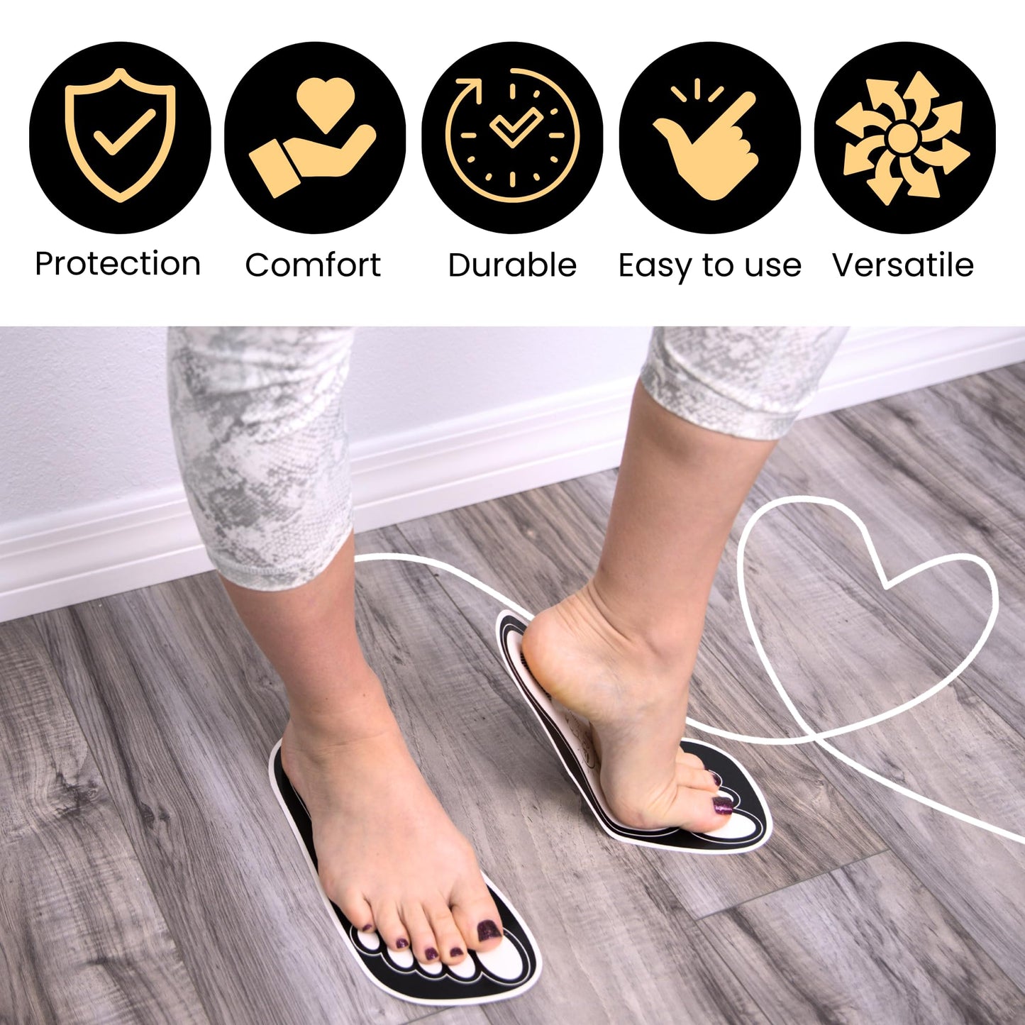 120 Pairs(240 Feets) Disposable Black Tanning Feet Pads Sunless Airbrush Spray Tent Protect Foot Shaped Spray Tan Sandals