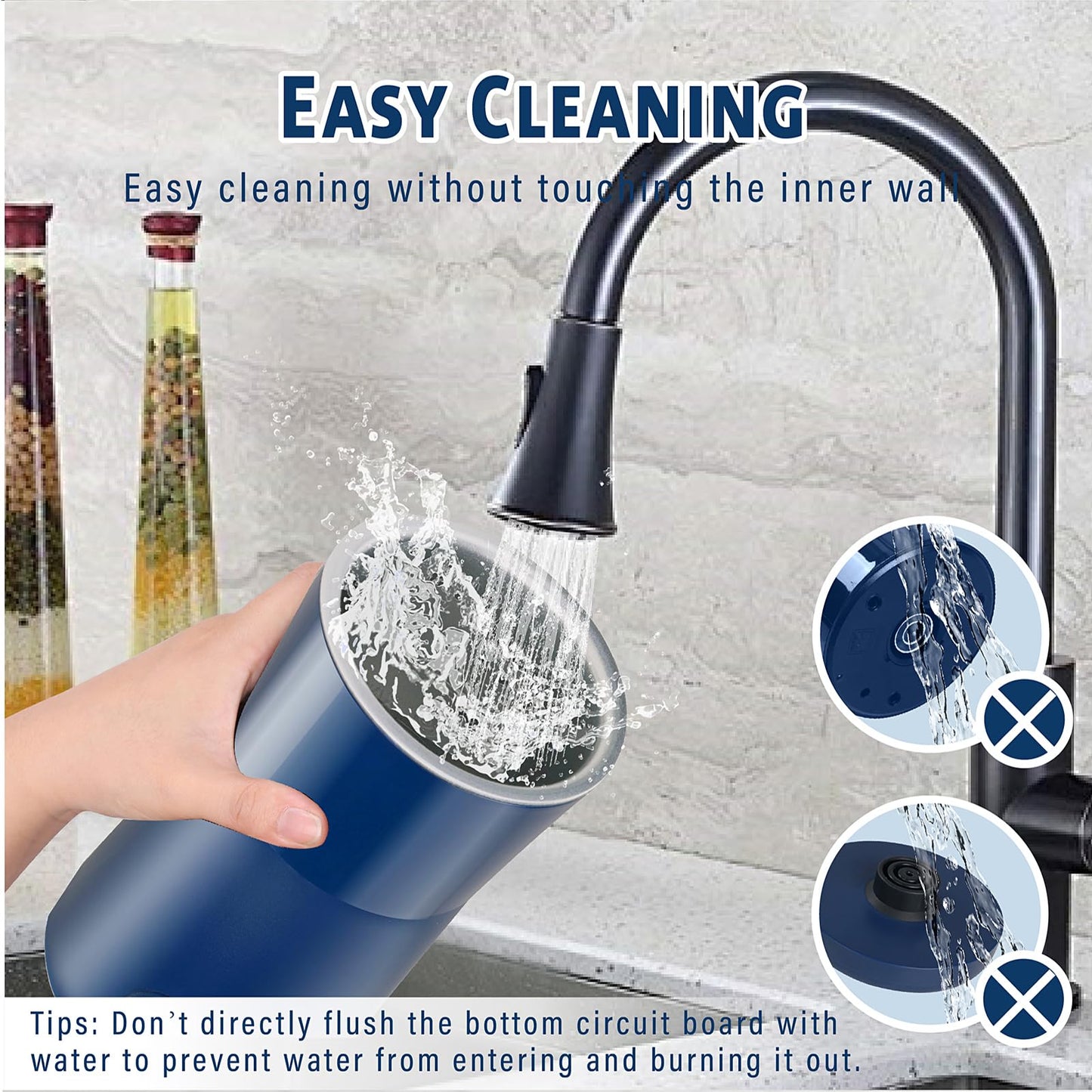 Huogary Milk Frother,Milk Frother and Steamer,Automatic Milk Foamer & Heater for Coffee, Latte, Cappuccino (Blue)