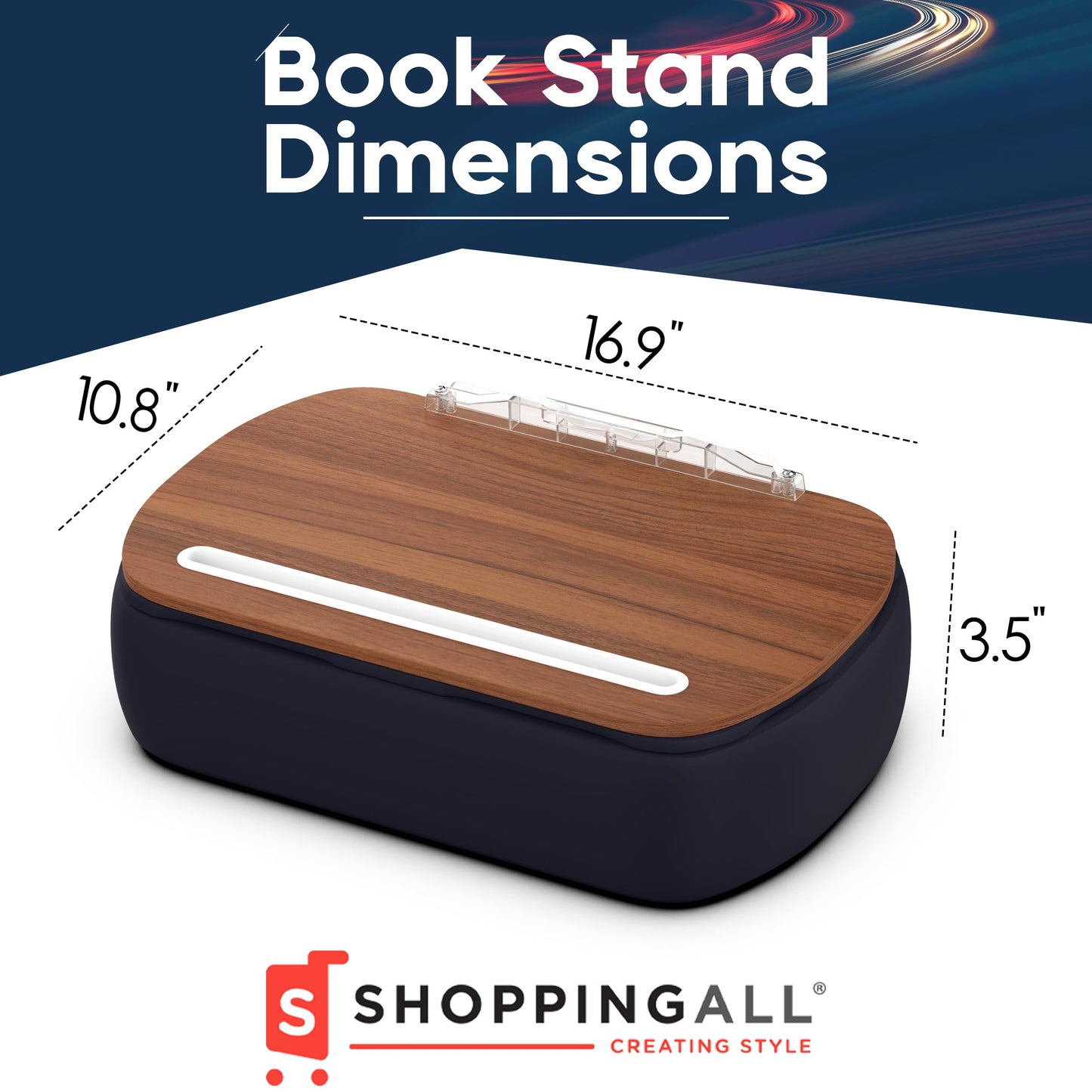SHOPPINGALL Lap Desk Beanbag Cozy Book Stand for Reading Cushion Pillow Stand Compatible with Laptop and Tablets - SA-LDB-Gray