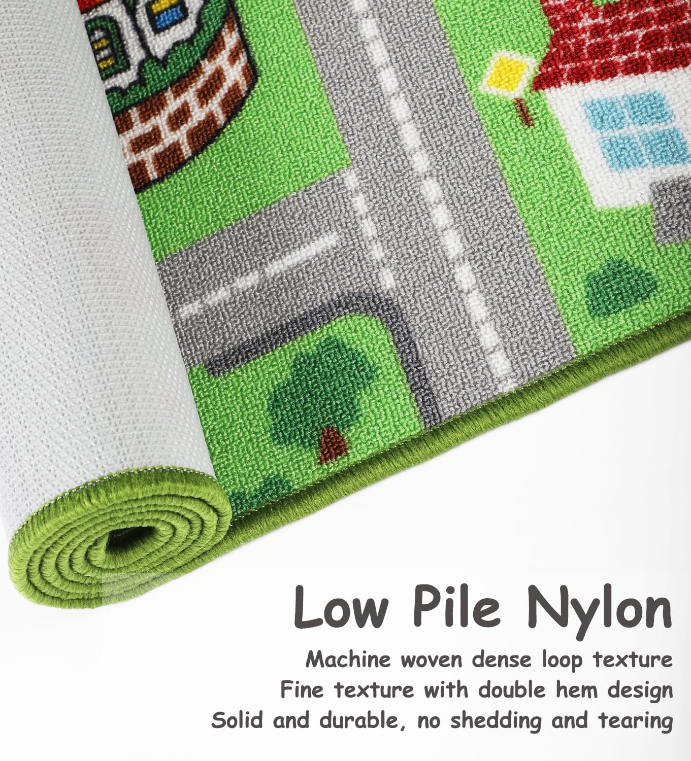 Capslpad Kids Carpet Playmat Rug,Extra Large City Life Carpet 6.6x5.0 ft Learning Educational Car Rug Play Game Carpets for Children Baby Boy Girl Bedroom Playroom