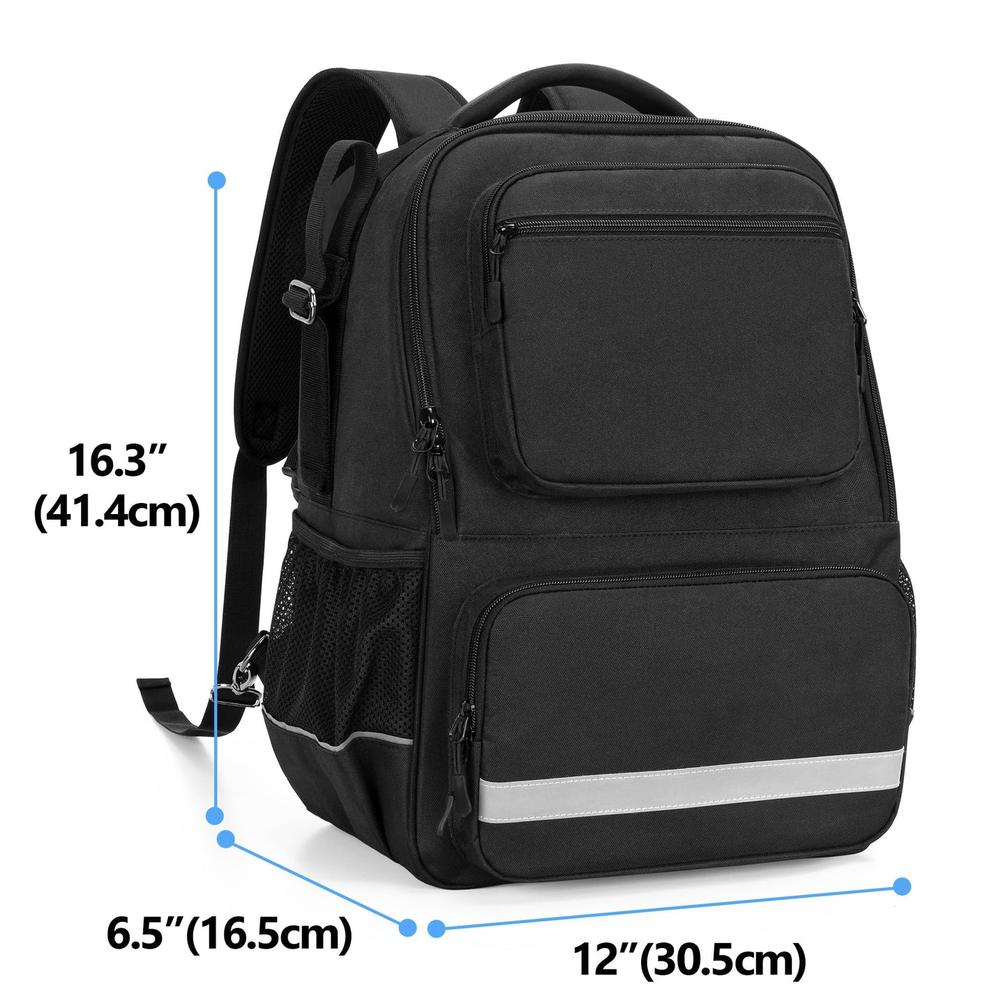 SAMDEW Travel Wheelchair Bag, Wheelchair Backpack to Hang on Back with Cup Holder, Wheel Chair Accessories Backpack for Adult & Senior, with Thermal Insulation Pocket for Medicine Storage, Bag Only