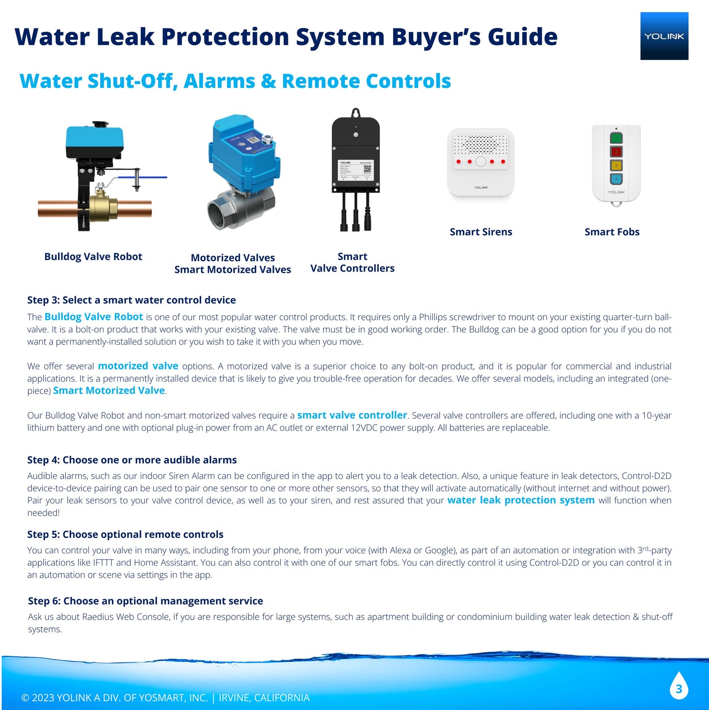 YoLink Water Leak Sensor,1/4 Mile World's Longest Range Smart Home Water Leak Sensor,Water Leak Detector with Built-in Siren Up to 105dB,Works with Alexa and IFTTT-YoLink Hub Required,YS7904-UC