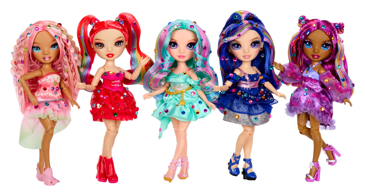 Rainbow High Be Dazzling Fashion Dolls- Celine Turquoise (Teal) with Bedazzler Tool and Sparkle Gems