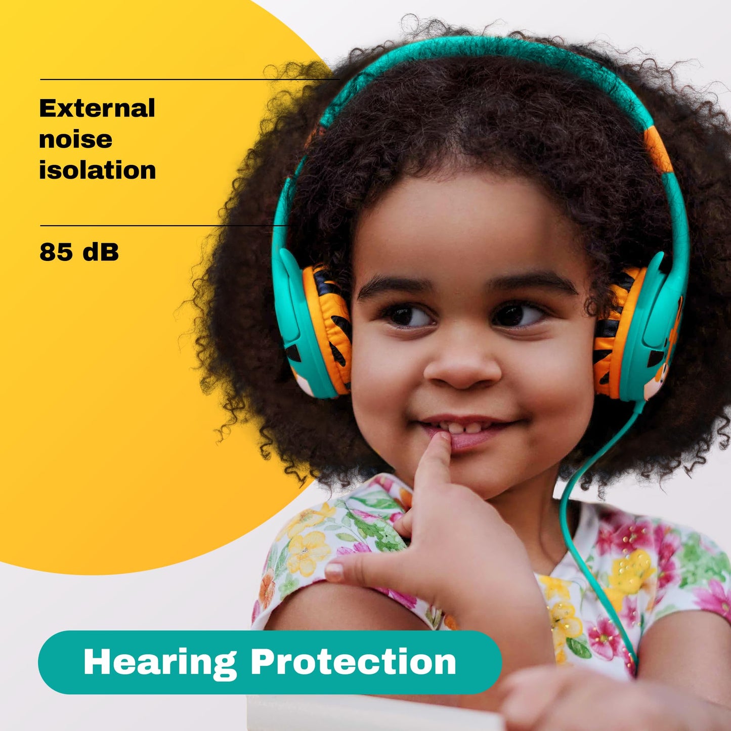 Kidrox® Premium Toddler Headphones for 1+ Year Old - iPad, Tablet, Car, Airplane, Travel, School with 85dB Volume Limit Safe, Durable, and Stylish Baby Infant Child 3.5mm Wired Headphone for Boy, Girl