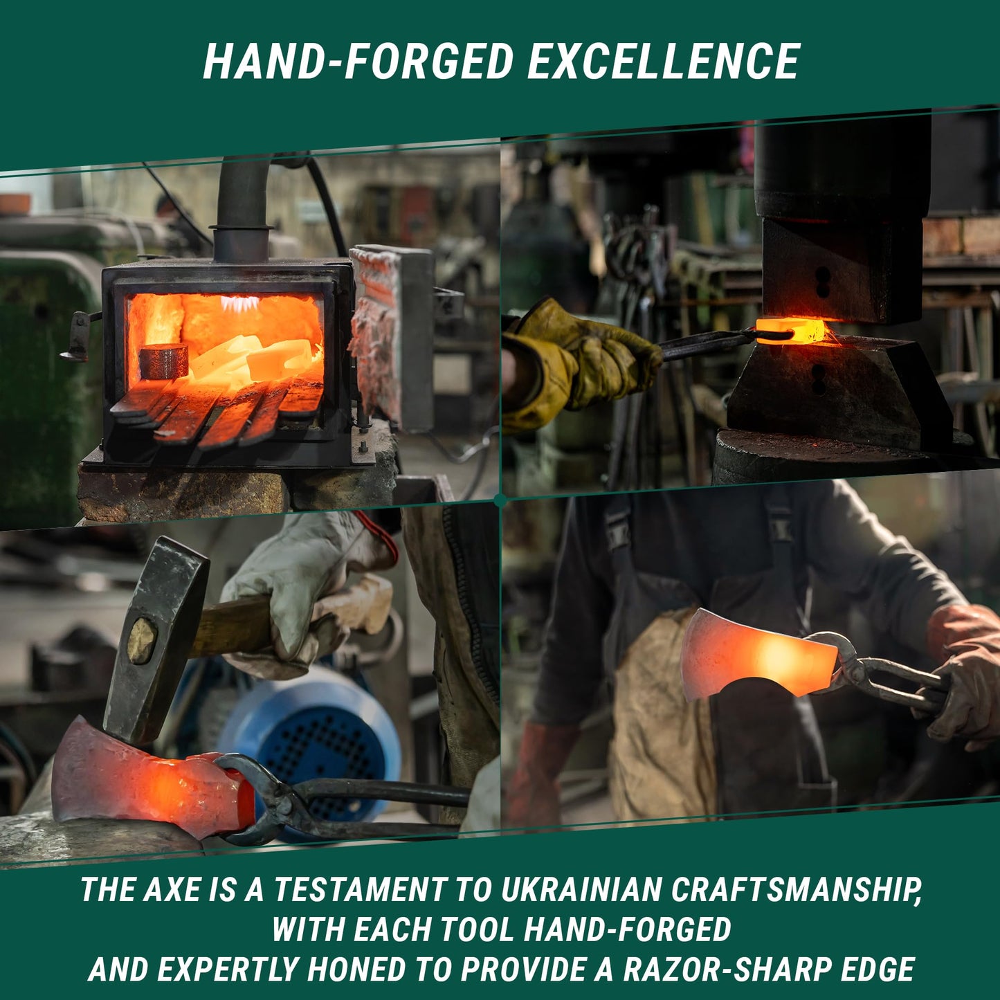 BeaverCraft Bushcraft Hatchet with Sheath for Camping AX3 - Small Wood Carving Axe - Forged Axes for Chopping - Forest Backpacking Hatchet with Wooden Handle - Firewood Splitting Axe, Gardening Axes