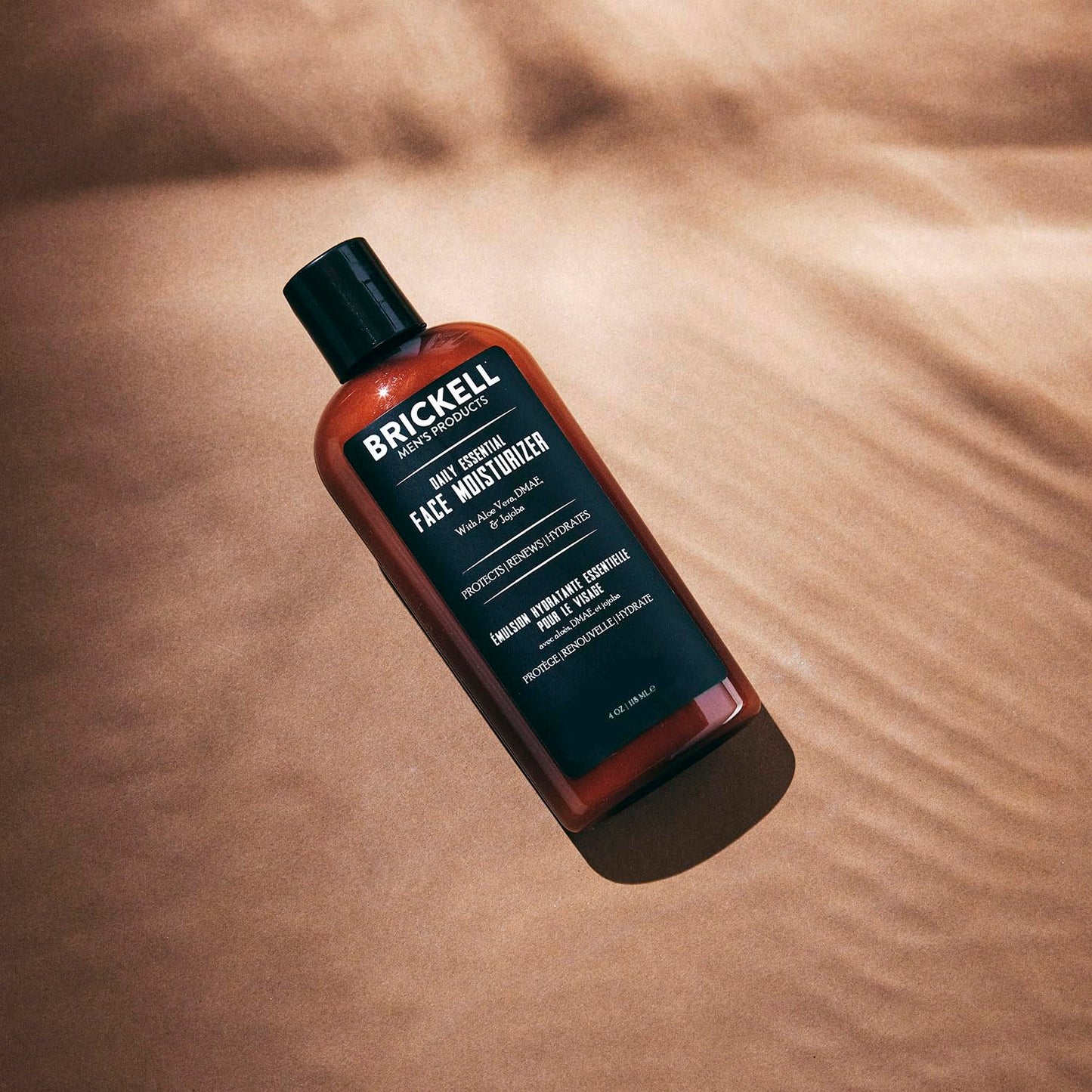 Brickell Men's Daily Essential Face Moisturizer for Men, Natural and Organic Fast-Absorbing Face Lotion with Hyaluronic Acid, Green Tea, and Jojoba