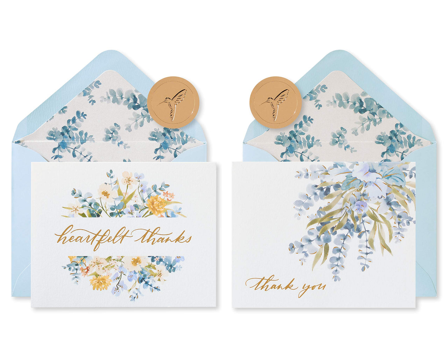 Papyrus Sympathy Thank You Cards with Envelopes, Eucalyptus Leaves (20-Count)