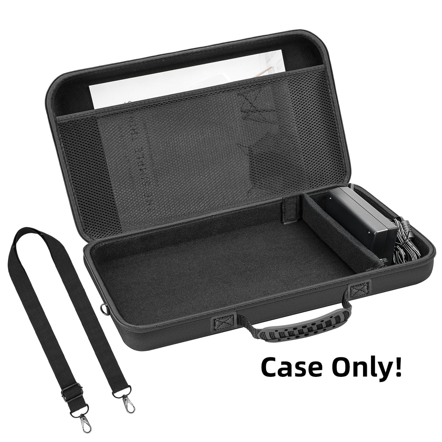 HESPLUS Hard Travel Case for Canon PIXMA TR160/ TR150/ iP110 Wireless Portable Printer and Battery Pack, Printer Organizer with Adjustable Shoulder Strap, Mesh Pocket fit Ink Tank, Adapter (CASE ONLY)
