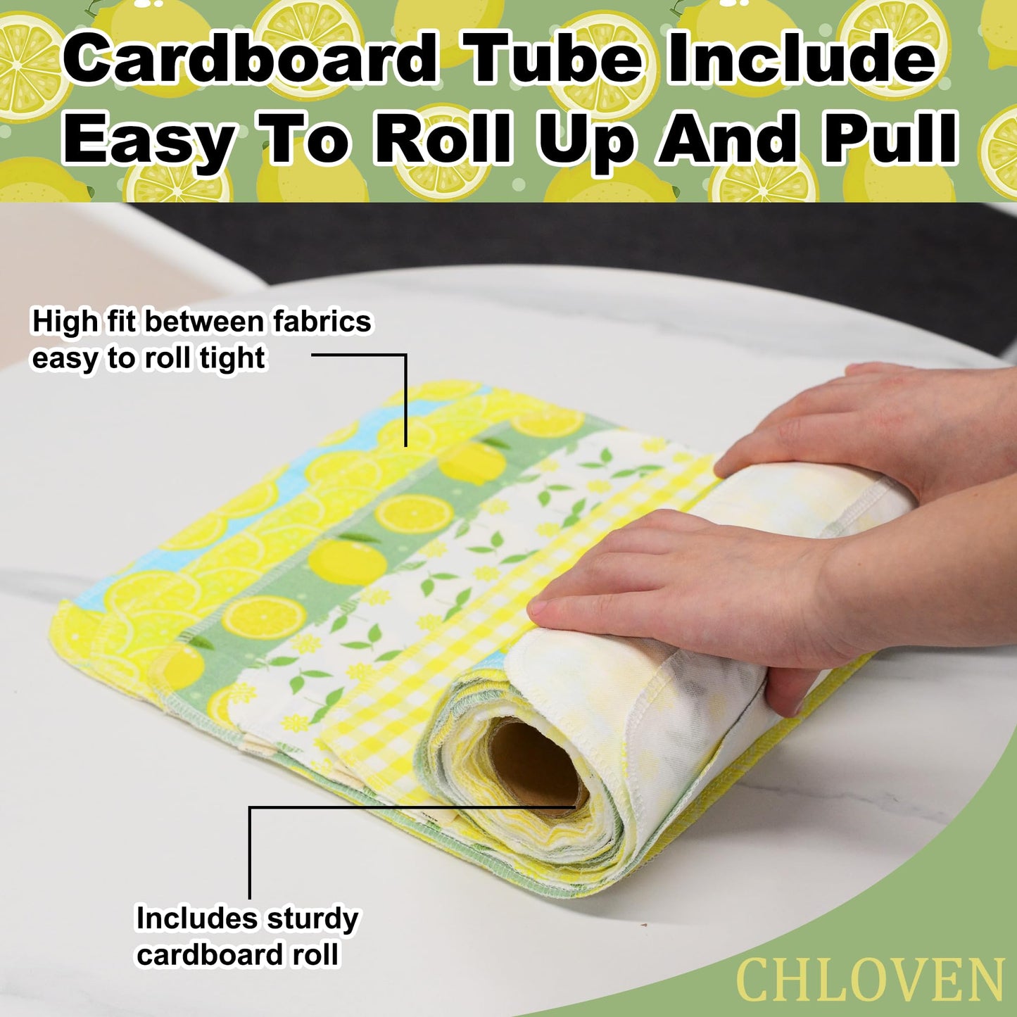 Chloven Reusable Paperless Paper Towels - Paperless Towels Roll Washable Cotton Cloth, Kitchen Paper Towels with Durable Cardboard Roll,25 Pack Zero Waste Reusable Napkins Alternative