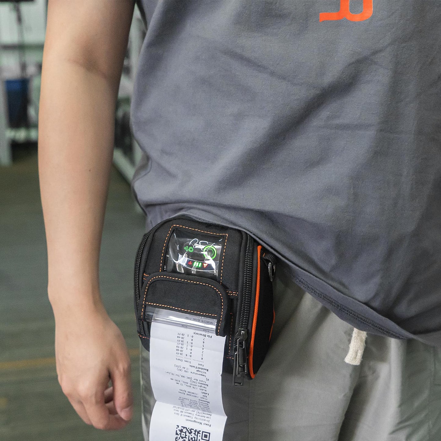 EXCEPRINT Carrying Case for Zebra ZQ220 ZQ310 ZQ320 - Portable Thermal Label Printer Bag with Shoulder Strap and Belt Clip, Easy Transport and Protection, Convenient Label Access