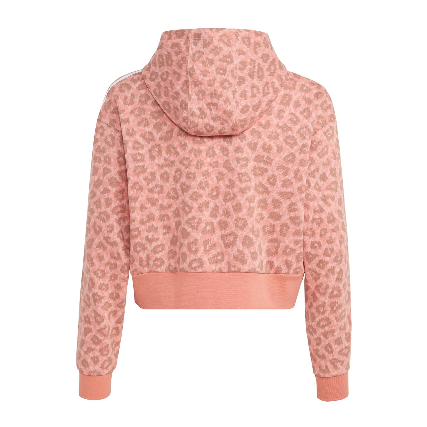 adidas Originals Animal All-Over-Print Crop Hoodie, Small