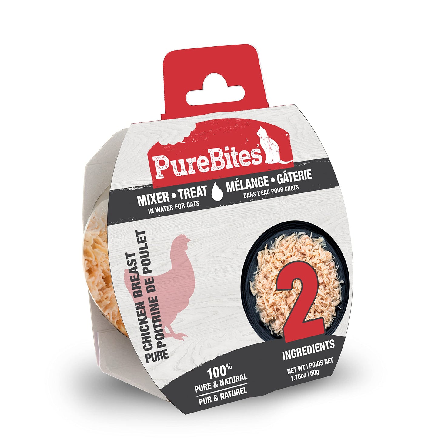 PureBites Mixers Chicken Breast in Water Pet Food for Cats, 1.76 oz. / 50 g, Case of 12