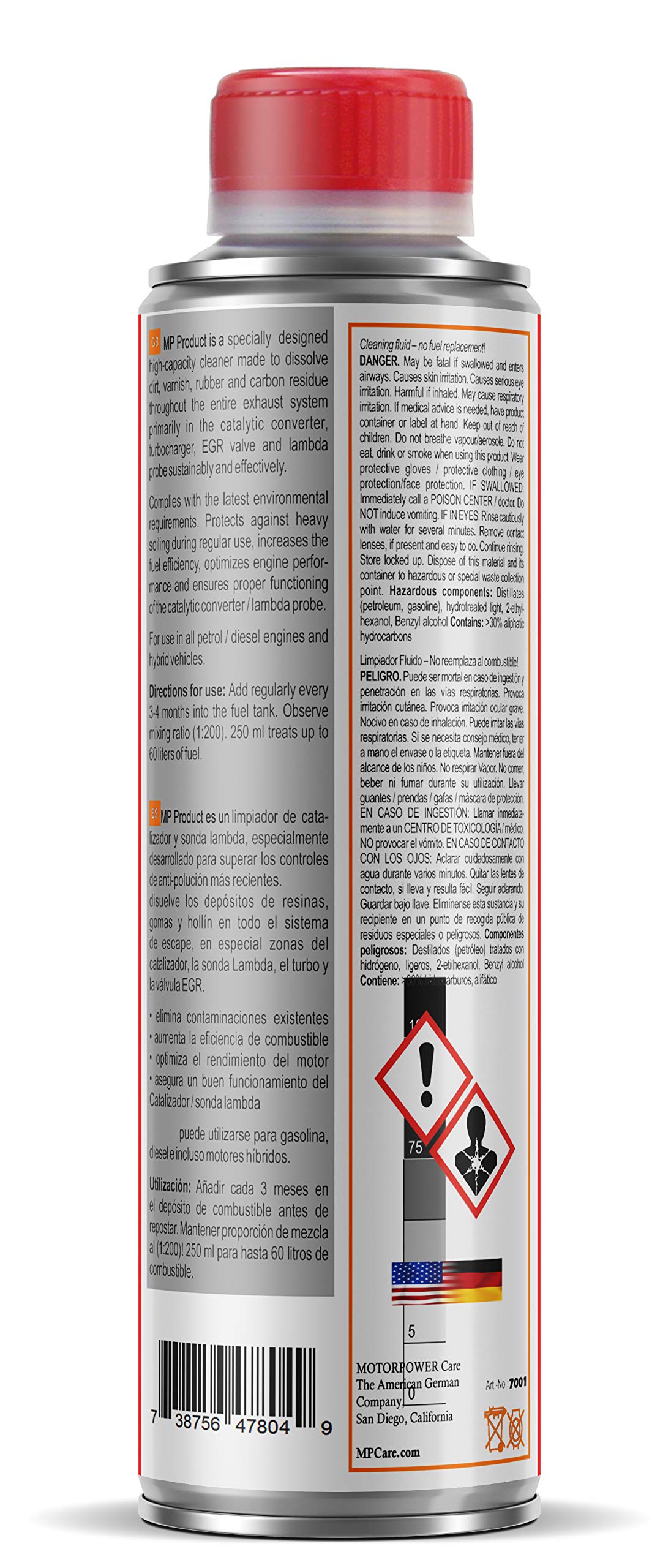 Catalytic Converter Cleaner Pass Emissions Test Cleans Catalyst, Oxygen Sensor and Combustion Chamber Cleaner, Fuel additive