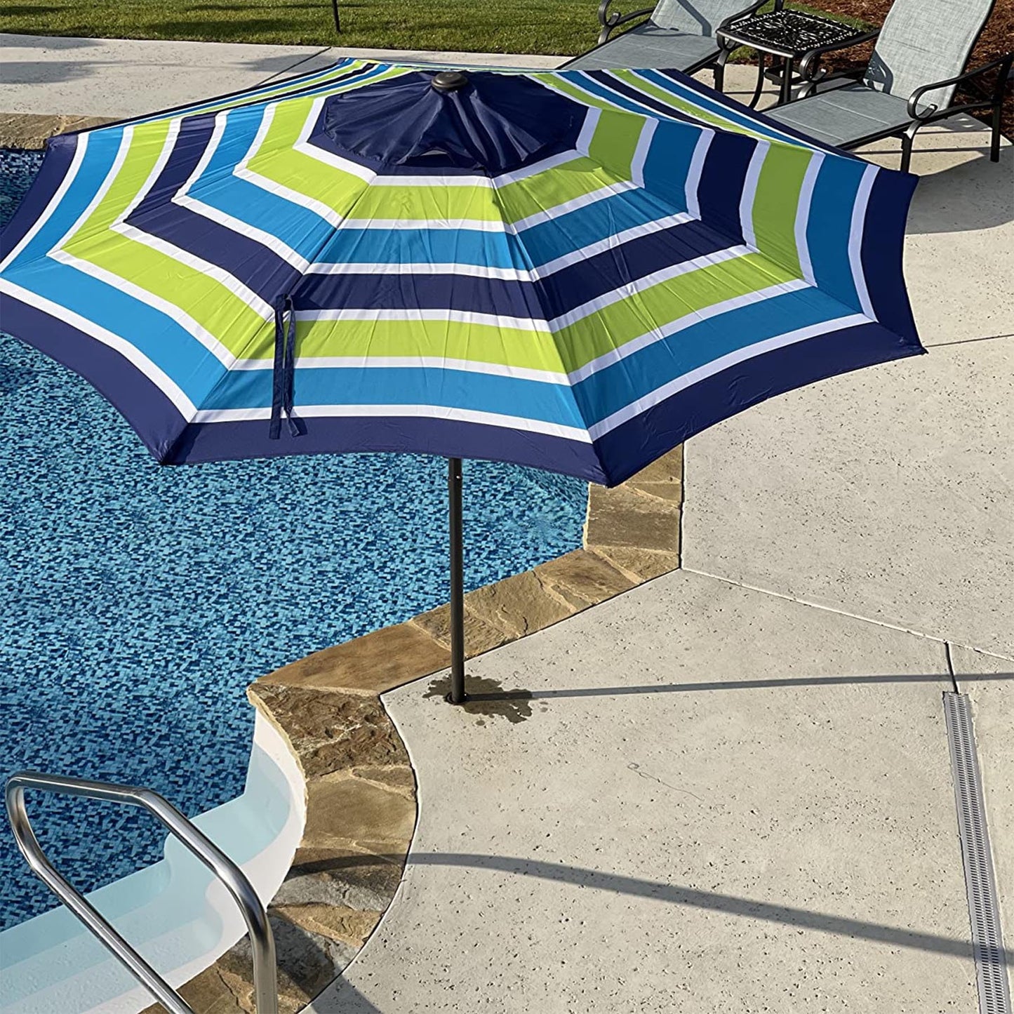 Deck Mount Umbrella Holder, Heavy Duty Steel Outdoor Umbrella Base, Umbrella Deck Mount, Outdoor Umbrella Stand for Patio Table, Balcony, Decks, Docks, Backyard