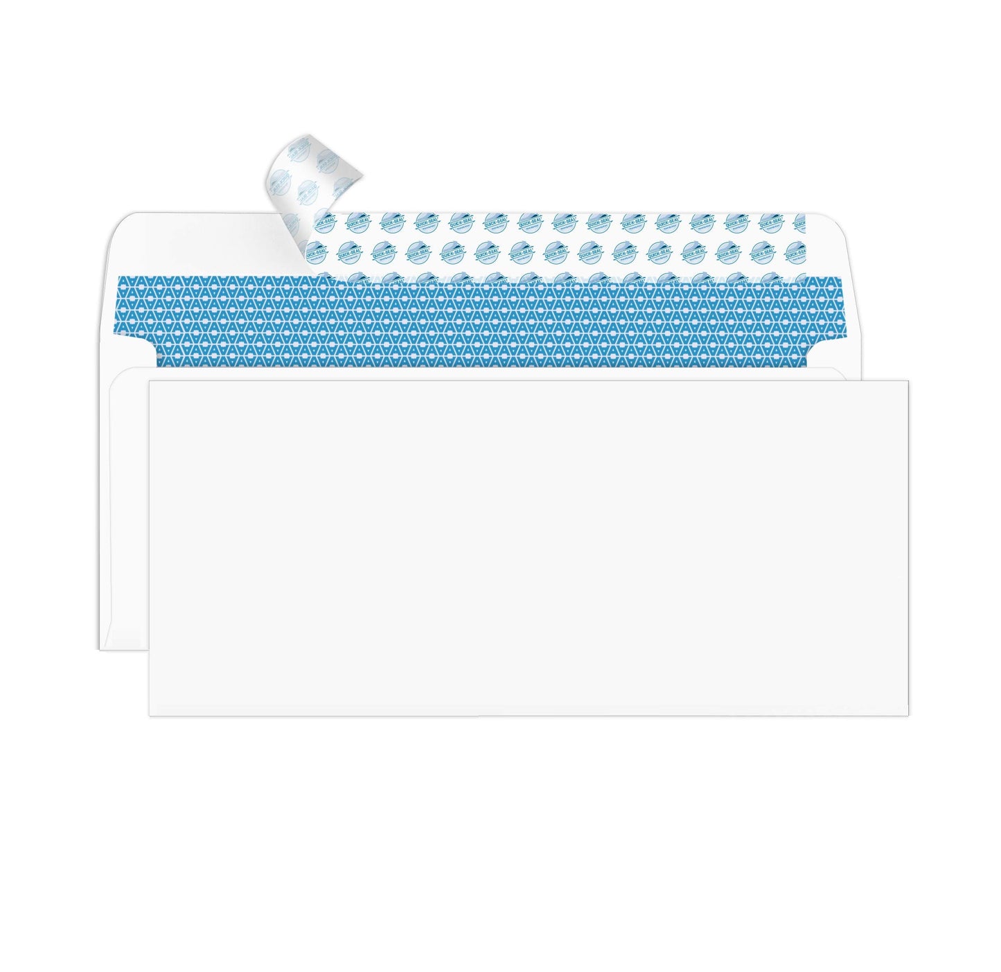 Aimoh 500#10 Security Self Seal Envelopes, Windowless, Premium Security Tint Pattern, Ultra Strong Quick Seal Closure, EnveGuard, Size 4-1/8 x 9-1/2", White, 24LB, 500 Count(34010)