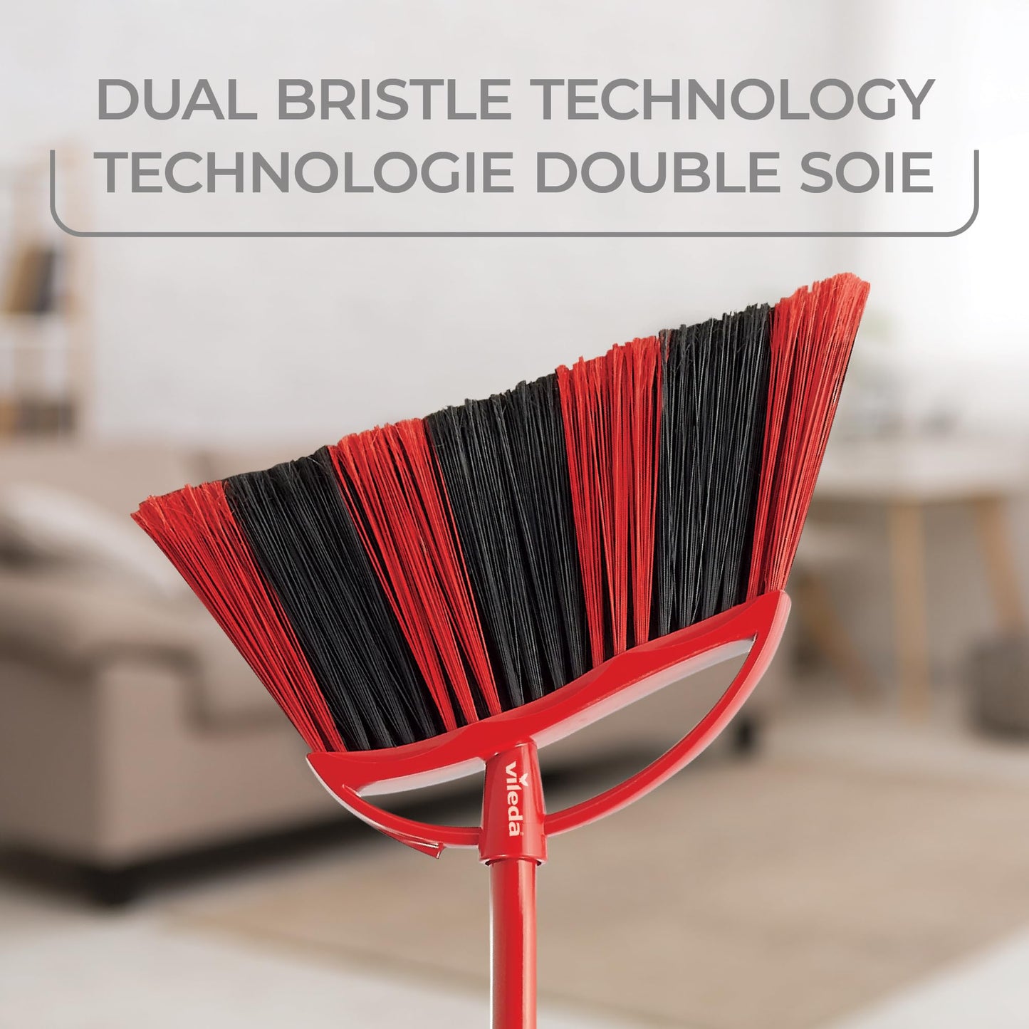 Vileda Oskar Broom with Dustpan and 1 One Sweep Broom | Indoor and Outdoor | Broom with Dustpan Set