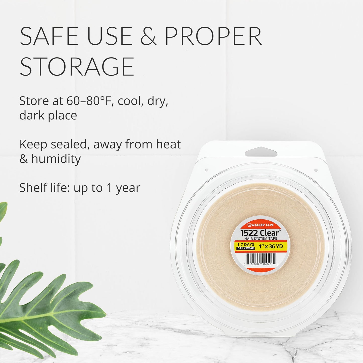 3m Clear 1522 Tape 2.5cm X 36 yard = Double side adhesive